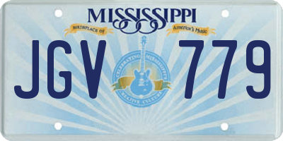 MS license plate JGV779