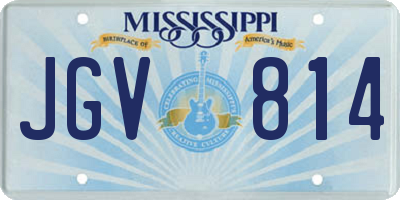 MS license plate JGV814