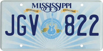 MS license plate JGV822