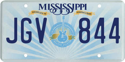 MS license plate JGV844