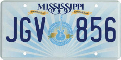 MS license plate JGV856