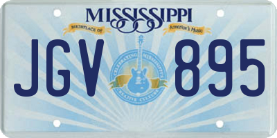 MS license plate JGV895