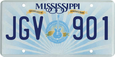 MS license plate JGV901