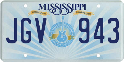 MS license plate JGV943