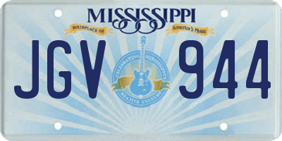 MS license plate JGV944