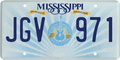 MS license plate JGV971