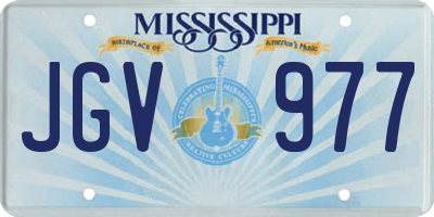 MS license plate JGV977