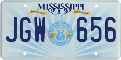 MS license plate JGW656
