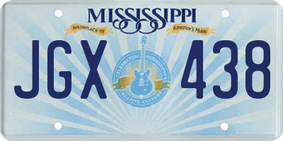 MS license plate JGX438