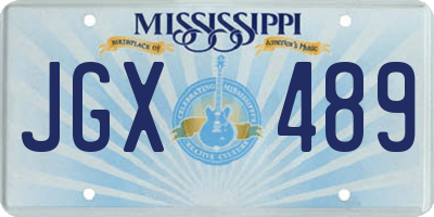 MS license plate JGX489