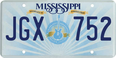 MS license plate JGX752
