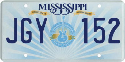 MS license plate JGY152