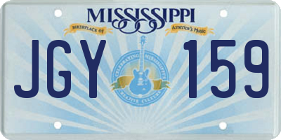 MS license plate JGY159