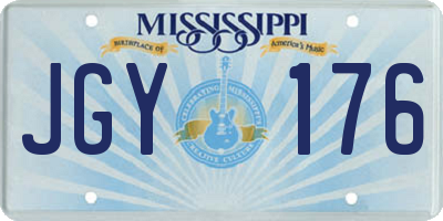 MS license plate JGY176