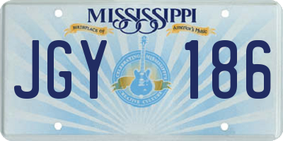 MS license plate JGY186