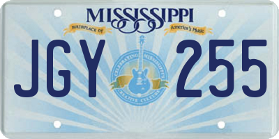 MS license plate JGY255