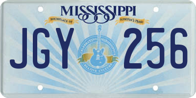 MS license plate JGY256