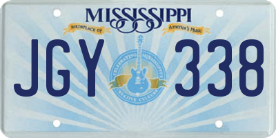 MS license plate JGY338