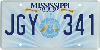 MS license plate JGY341