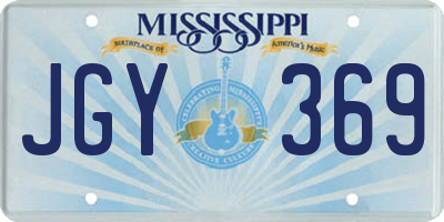 MS license plate JGY369