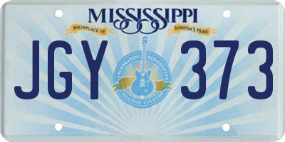 MS license plate JGY373