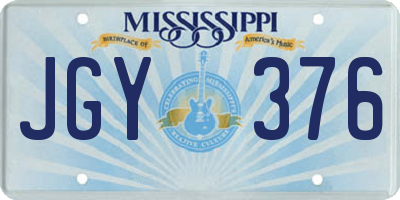 MS license plate JGY376