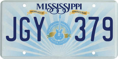 MS license plate JGY379
