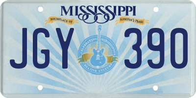 MS license plate JGY390