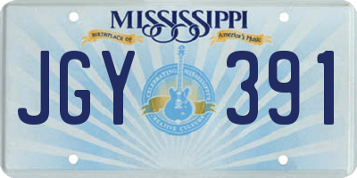 MS license plate JGY391