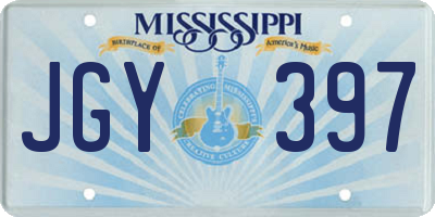 MS license plate JGY397
