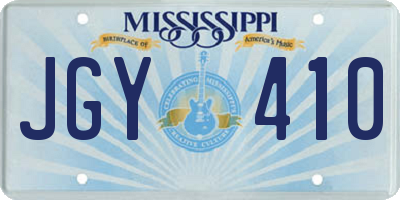MS license plate JGY410
