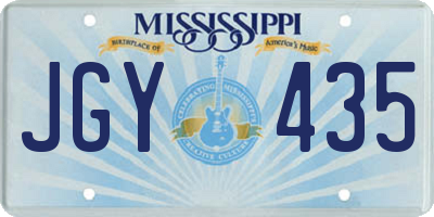 MS license plate JGY435