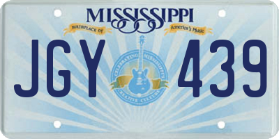 MS license plate JGY439