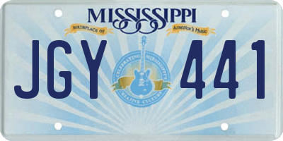MS license plate JGY441