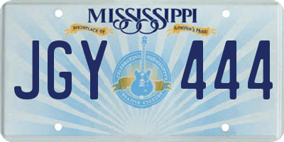 MS license plate JGY444
