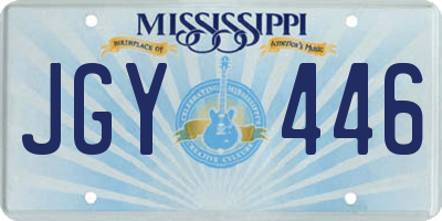 MS license plate JGY446