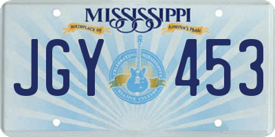 MS license plate JGY453