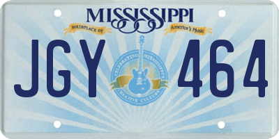 MS license plate JGY464