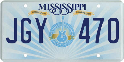 MS license plate JGY470