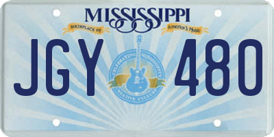 MS license plate JGY480