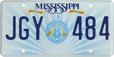 MS license plate JGY484