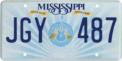 MS license plate JGY487