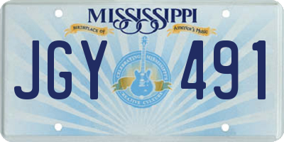 MS license plate JGY491