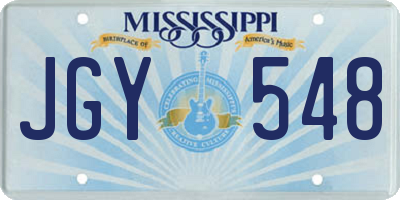 MS license plate JGY548