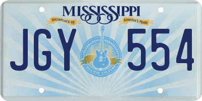 MS license plate JGY554