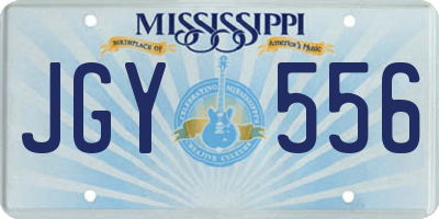 MS license plate JGY556