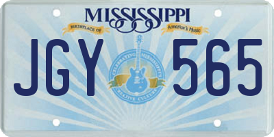 MS license plate JGY565