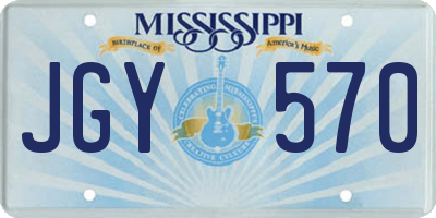 MS license plate JGY570