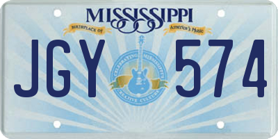 MS license plate JGY574