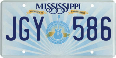 MS license plate JGY586